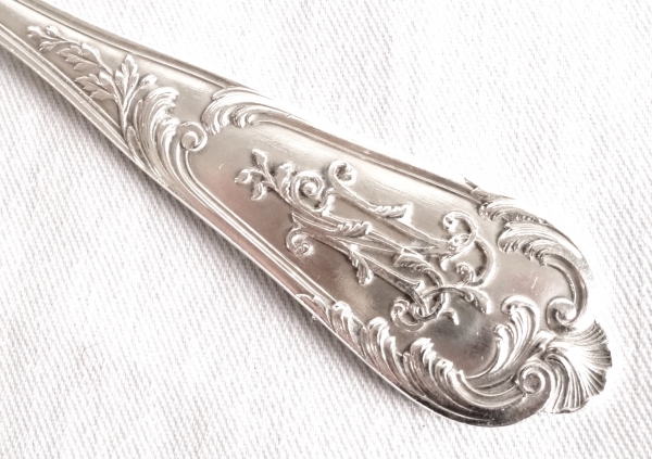 Henri Soufflot : Louis XV style sterling silver flatware for 12 - late 19th century