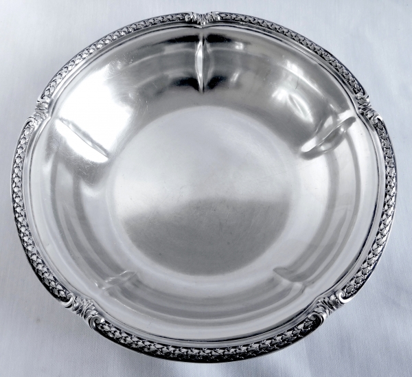 Aucoc : pair of Louis XVI style sterling silver salad bowls