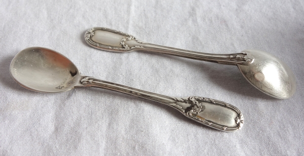 Puiforcat : paire de salerons en argent massif et vermeil Empire - poinçon Minerve