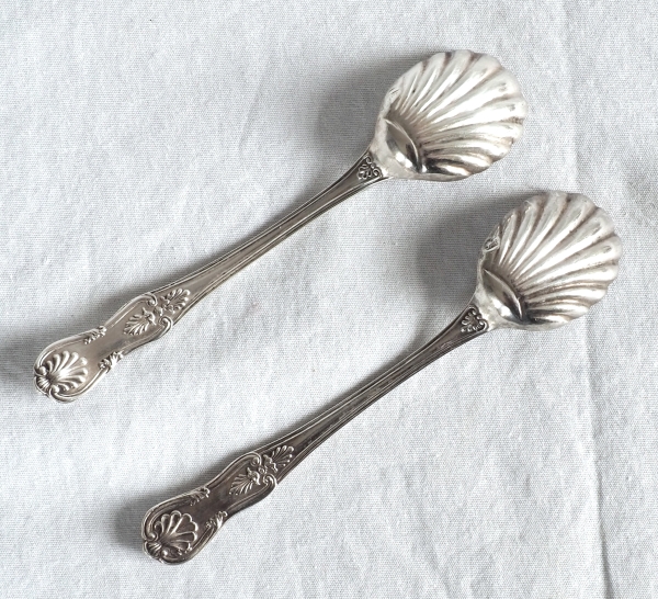 Paire de salerons de style Louis XVI en argent massif - poinçon Minerve