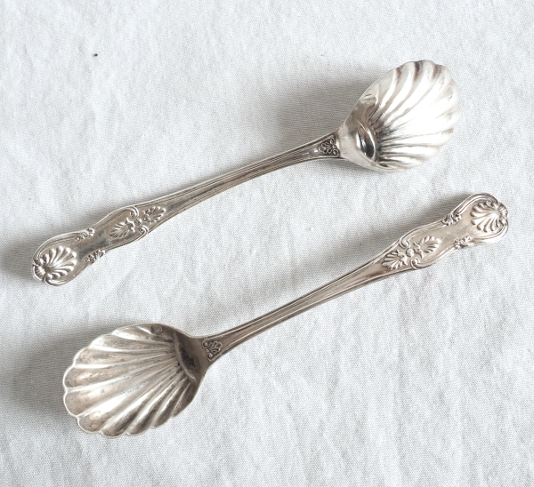 Paire de salerons de style Louis XVI en argent massif - poinçon Minerve
