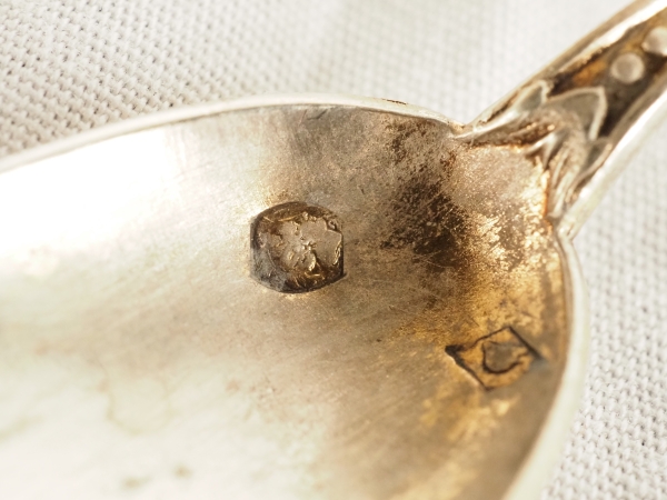 Pair of Louis XVI style sterling silver and vermeil salt cellars