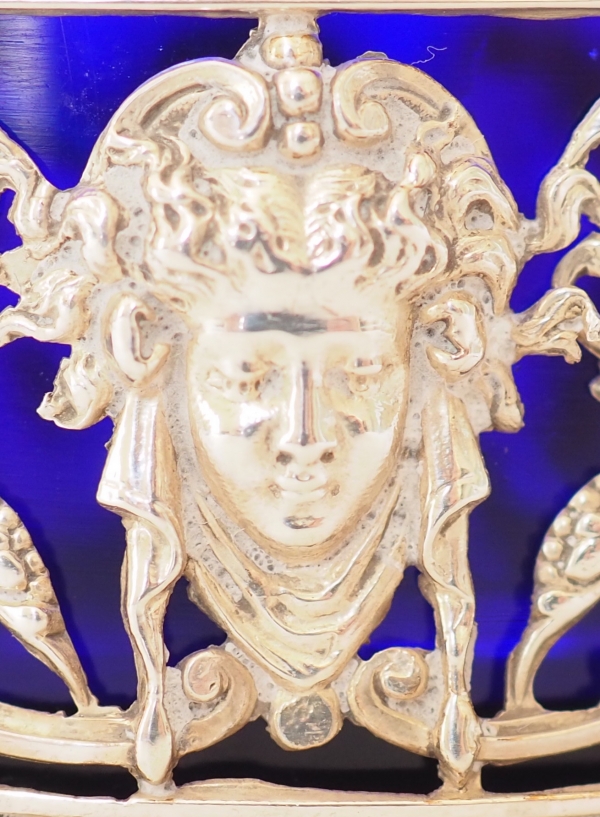 Paire de salerons en argent massif, style Louis XVI - poinçon Minerve