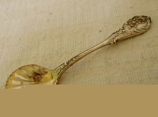 Paire de salières en argent massif de style Louis XV, poinçon Minerve