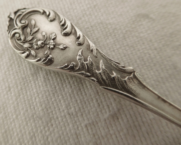 Paire de salières en argent massif de style Louis XV, poinçon Minerve