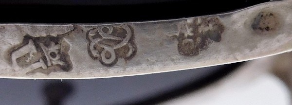 Paire de salières en argent massif d'époque Louis XVI, Paris 1783, Fermiers Généraux