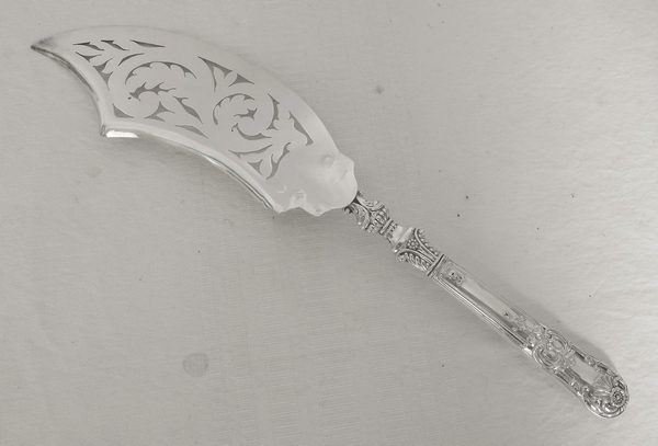 Sterling silver fish slice, early 19th century circa 1830