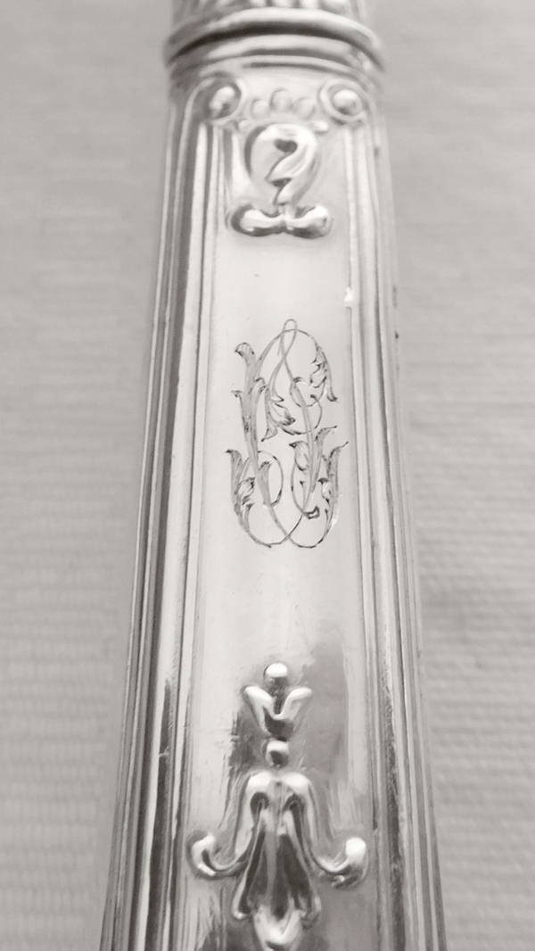 Sterling silver fish slice, early 19th century circa 1830