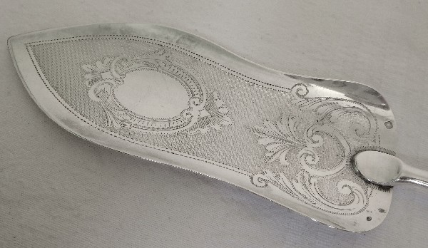 Sterling silver pie server, mid 19th century