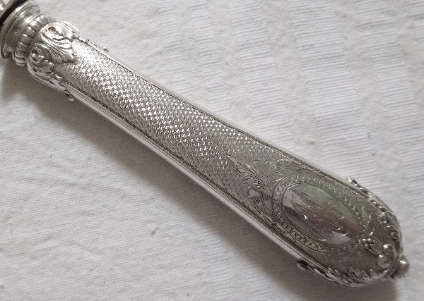 Sterling silver pie server, mid 19th century