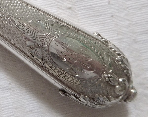 Sterling silver pie server, mid 19th century