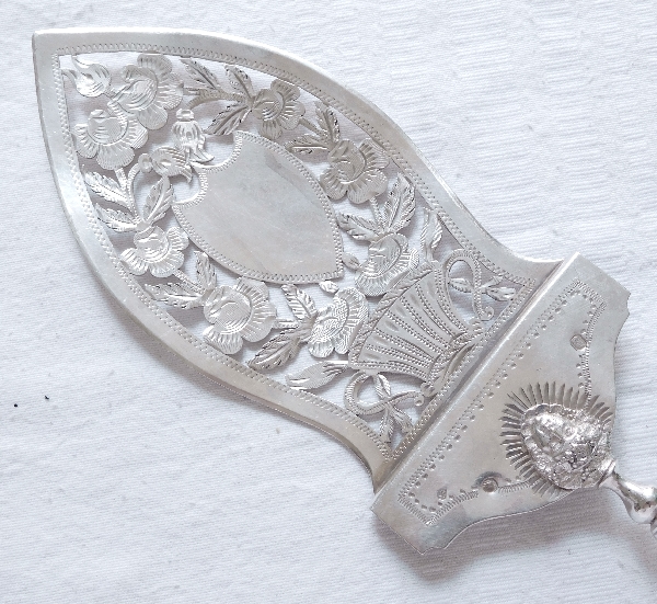 Sterling silver cake slice / pie server, early 19th century