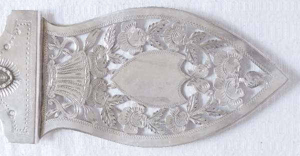 Sterling silver cake slice / pie server, early 19th century