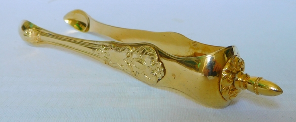 Vermeil sugar tongs, Napoleon III production - mid 19th century circa 1860