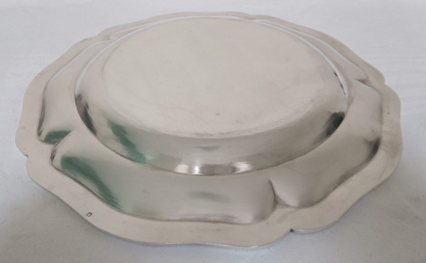 French sterling silver tray or large plate, Fray Harleux