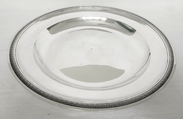 Empire sterling silver dish, early 19th century - 707g