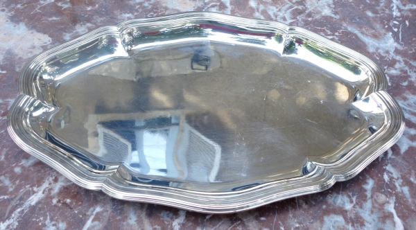 Puiforcat : Louis XV style sterling silver oval dish or tray