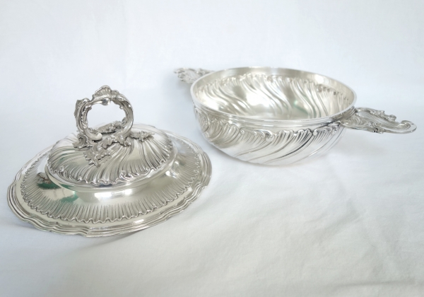 Lapar - set of 4 sterling silver Rococo dishes, no monogram