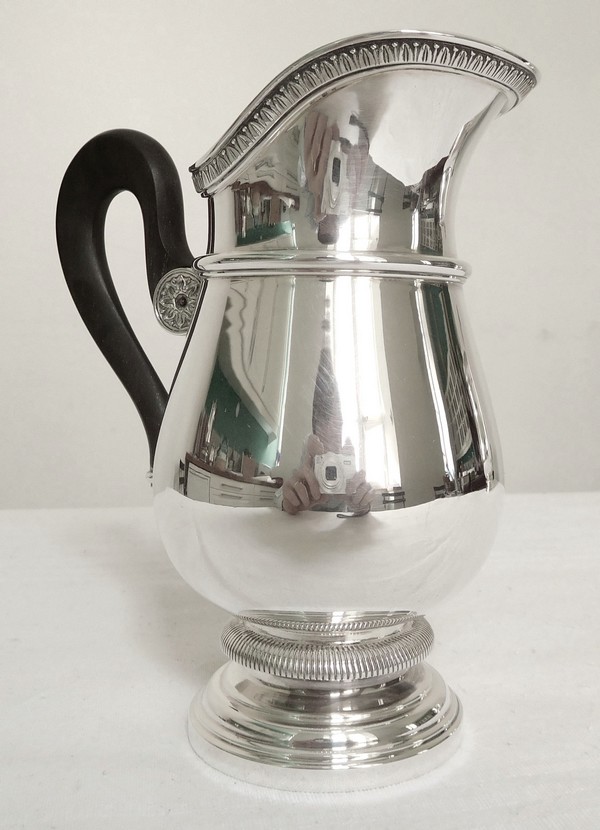 Cardeilhac : French sterling silver milk jug, Empire style, Christofle Malmaison pattern