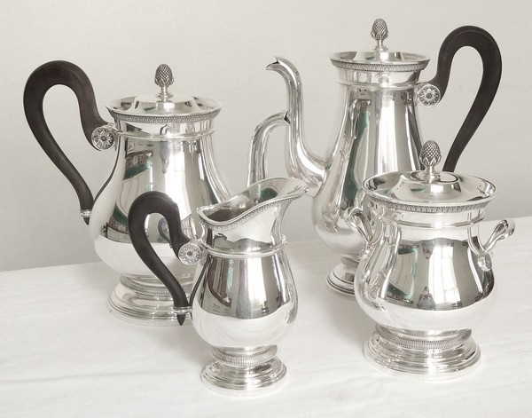 Cardeilhac : French sterling silver milk jug, Empire style, Christofle Malmaison pattern