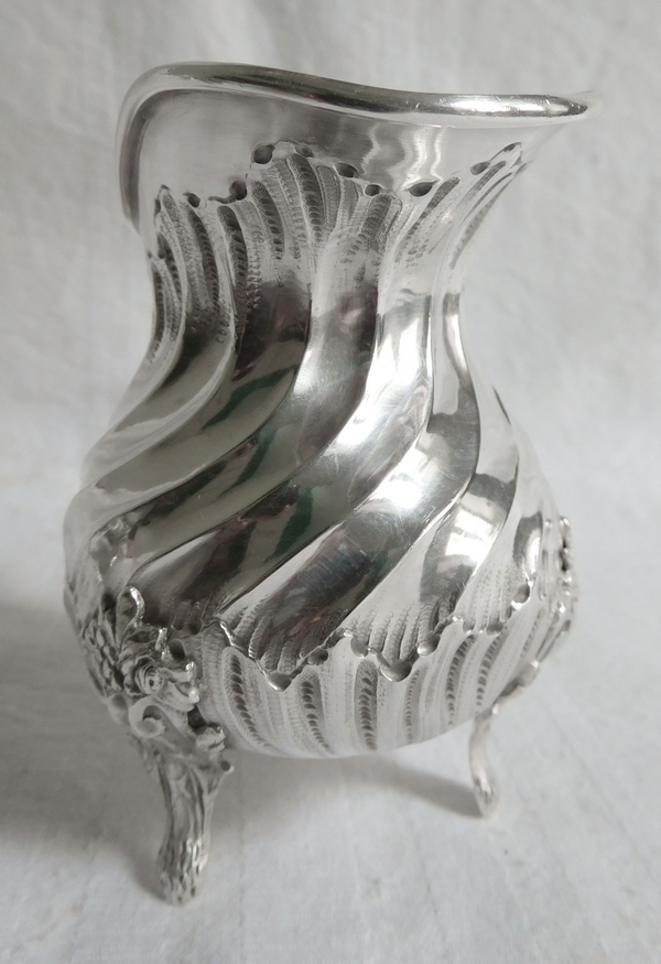 Sterling silver Louis XV / Rococo style milk jug