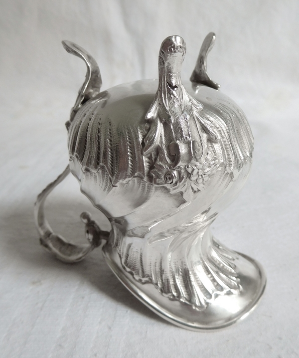 Sterling silver Louis XV / Rococo style milk jug