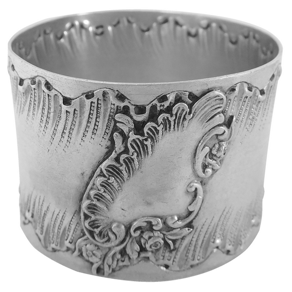 Louis XV Rococo sterling silver napkin ring