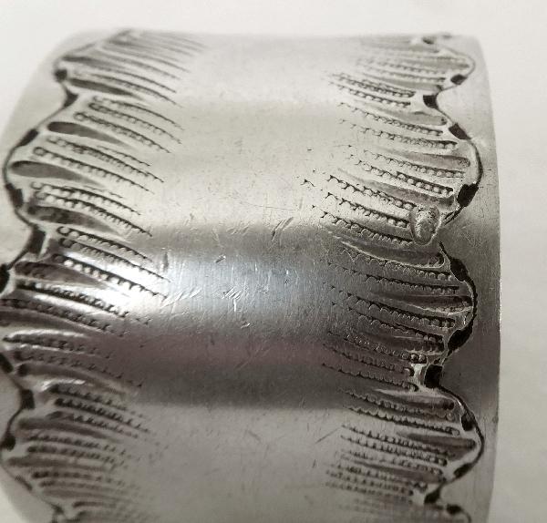 Louis XV Rococo sterling silver napkin ring