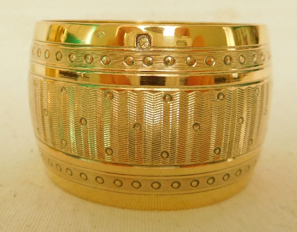 Vermeil (sterling silver) napkin ring, late 19th century