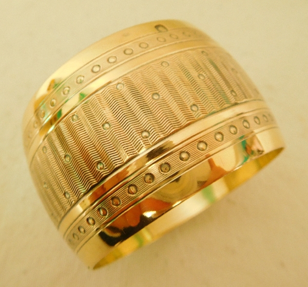 Vermeil (sterling silver) napkin ring, late 19th century