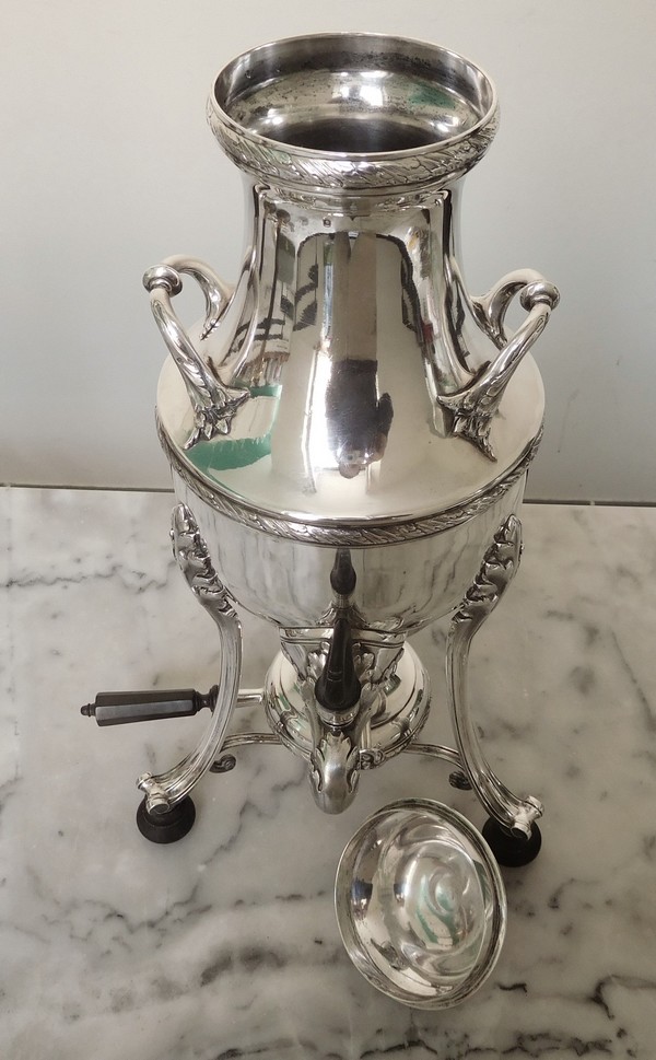 Sterling silver samovar, Louis XVI style