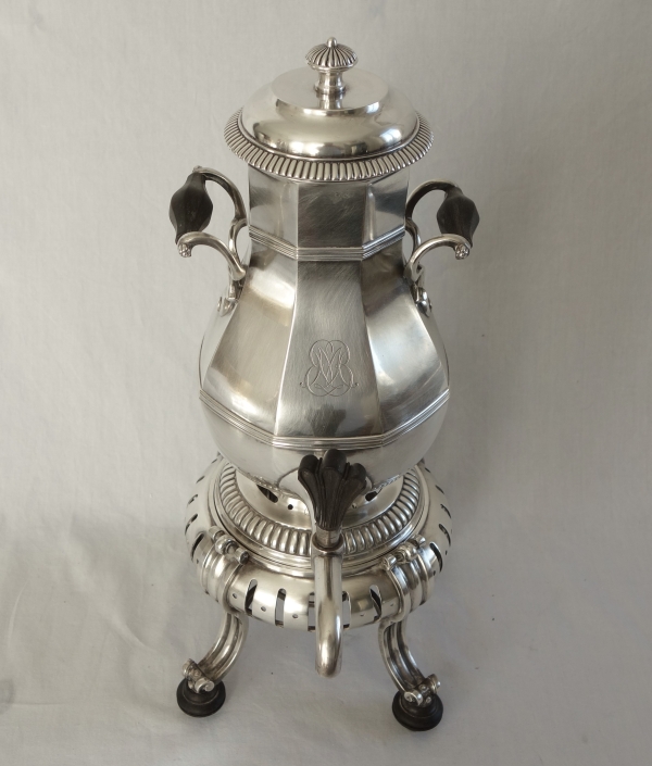 Cardeilhac : samovar / fontaine à thé de style Régence en métal argenté