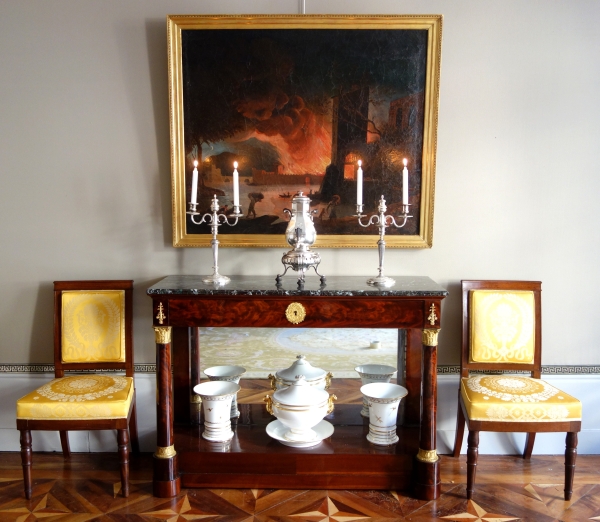 Cardeilhac : samovar / fontaine à thé de style Régence en métal argenté