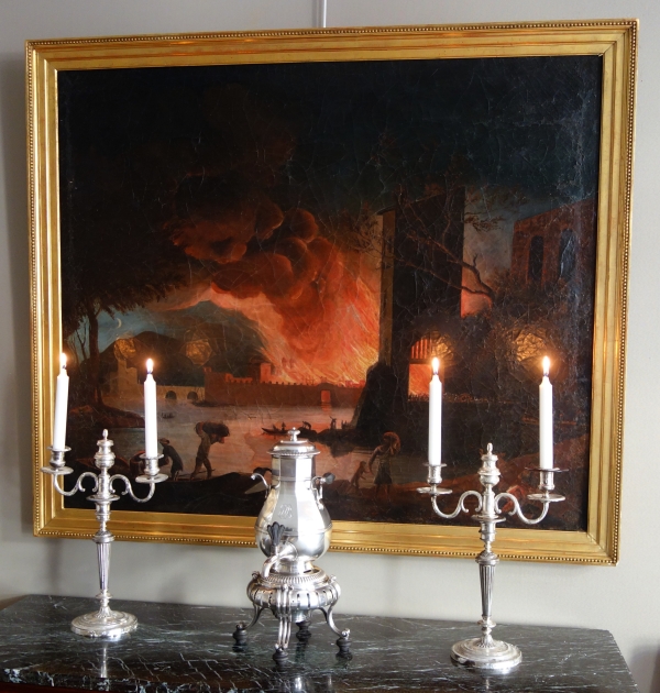 Cardeilhac : samovar / fontaine à thé de style Régence en métal argenté