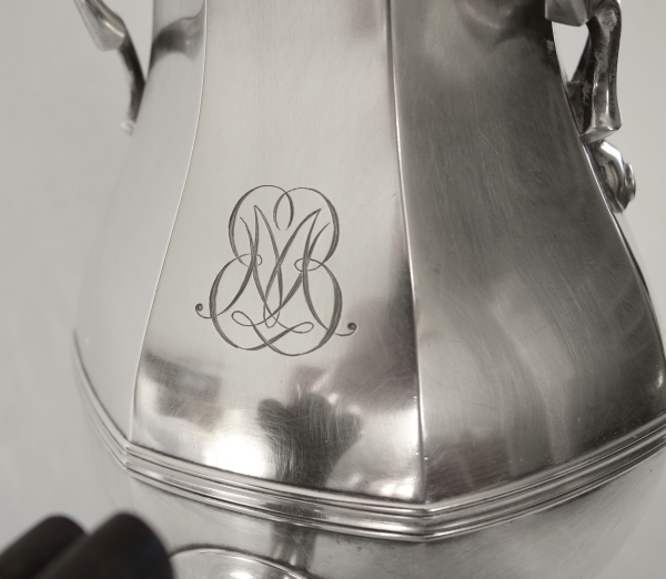 Cardeilhac : samovar / fontaine à thé de style Régence en métal argenté