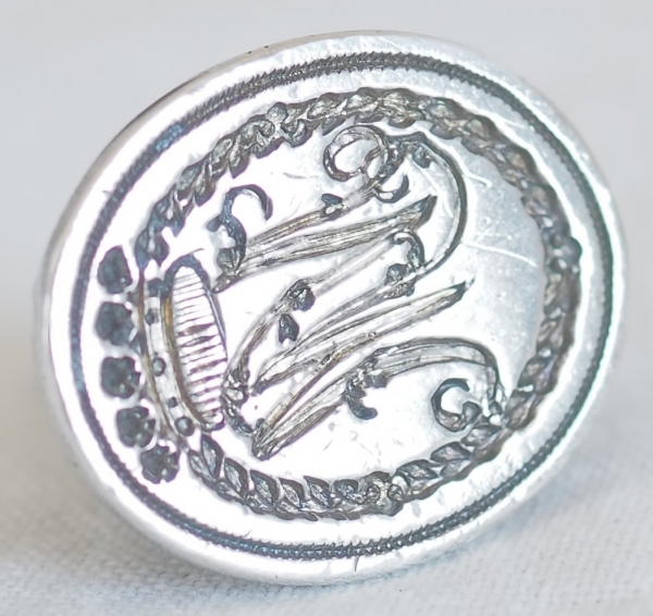 Late 18th century sterling silver seal, crown of Duke , NM monogram