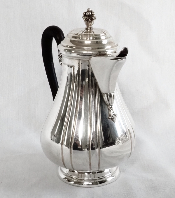 Regency style sterling silver tea & coffee set, coat of arms of a Duke - silversmith Tirbour