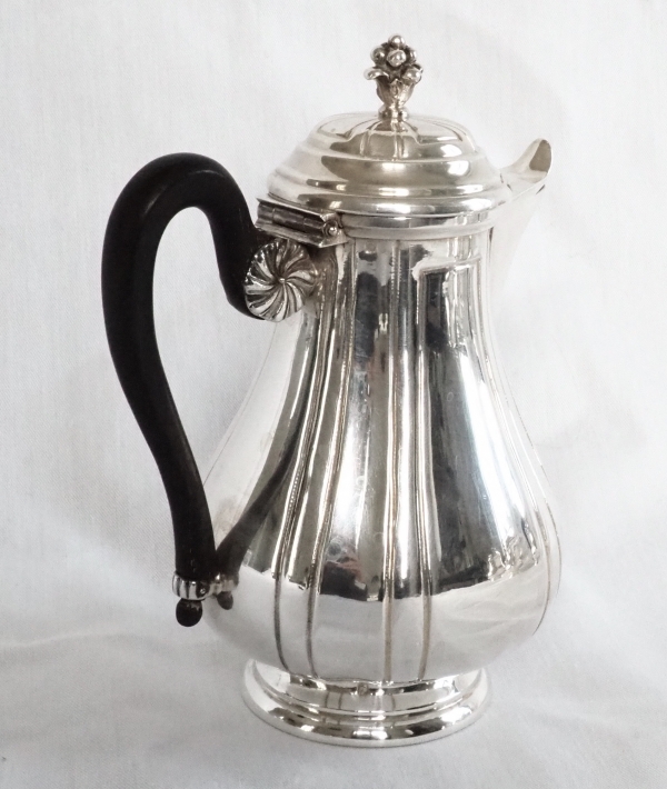 Regency style sterling silver tea & coffee set, coat of arms of a Duke - silversmith Tirbour