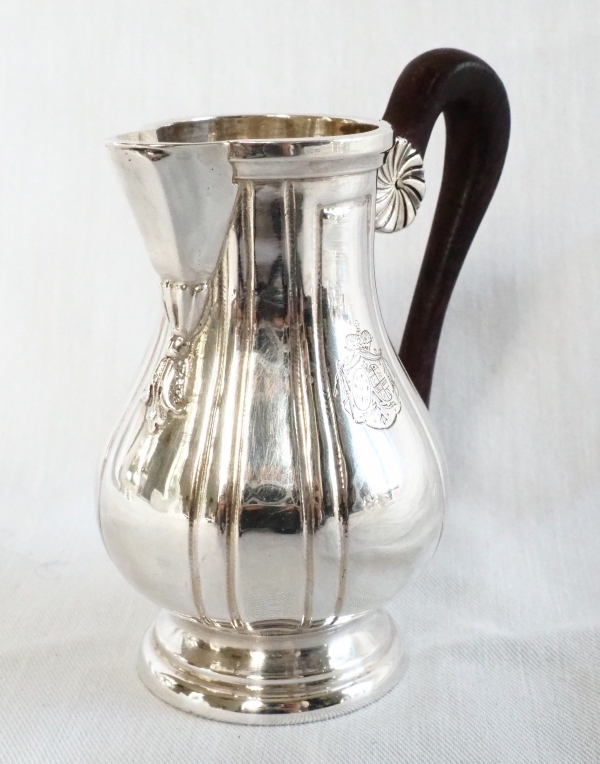 Regency style sterling silver tea & coffee set, coat of arms of a Duke - silversmith Tirbour