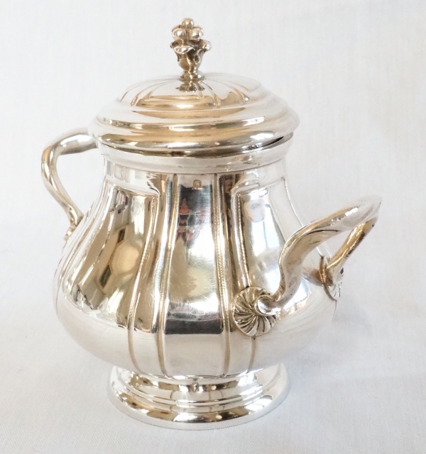 Regency style sterling silver tea & coffee set, coat of arms of a Duke - silversmith Tirbour