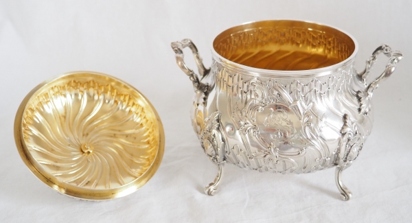 Louis XV style sterling silver coffee set, silversmith Edmond Tetard