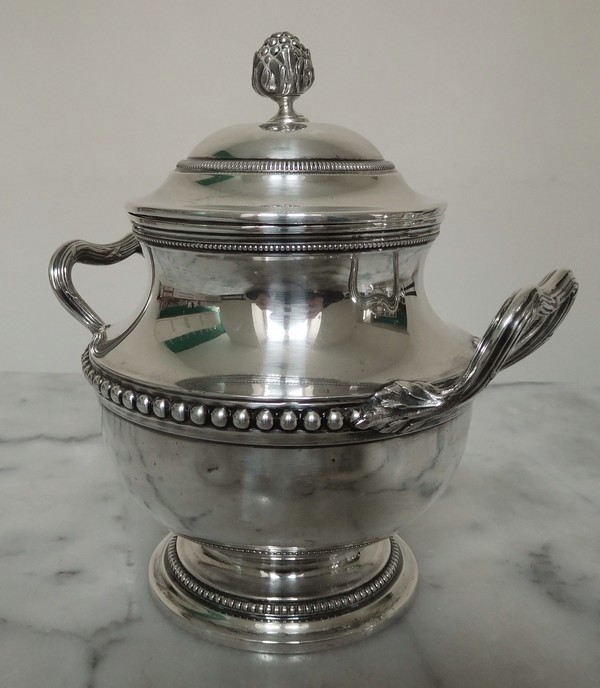 Sterling silver tea set, Louis XVI style, silversmith Puiforcat