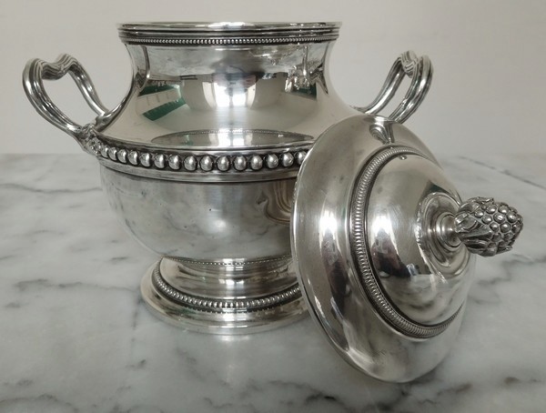 Sterling silver tea set, Louis XVI style, silversmith Puiforcat