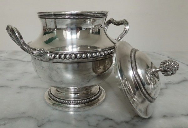 Sterling silver tea set, Louis XVI style, silversmith Puiforcat