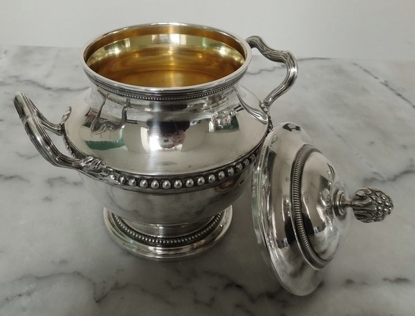 Sterling silver tea set, Louis XVI style, silversmith Puiforcat