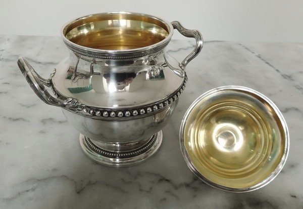 Sterling silver tea set, Louis XVI style, silversmith Puiforcat