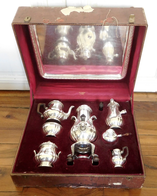 Boin Taburet : antique French sterling silver coffee and tea set - 8 pieces