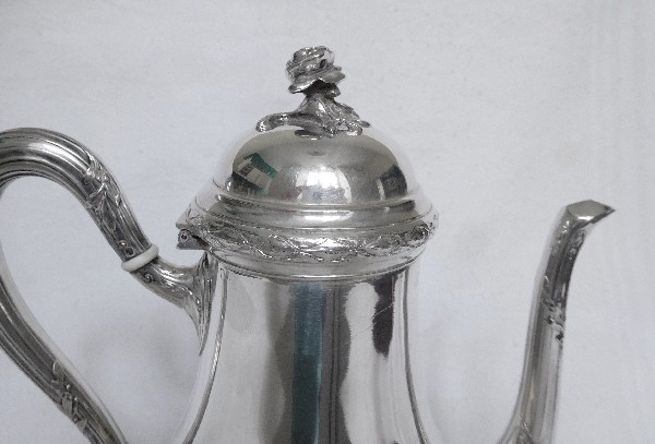 Puiforcat : antique French sterling silver coffee and tea set