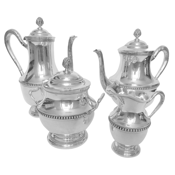 Puiforcat : antique French sterling silver coffee and tea set