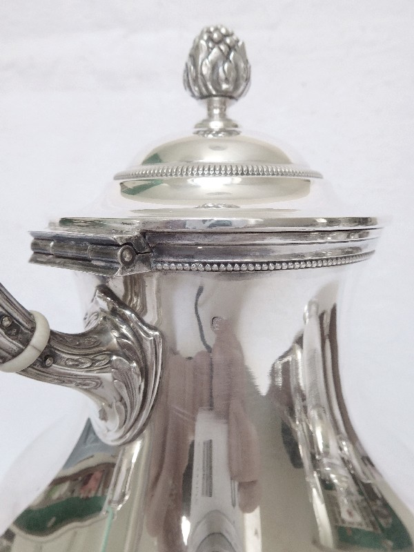 Puiforcat : antique French sterling silver coffee and tea set